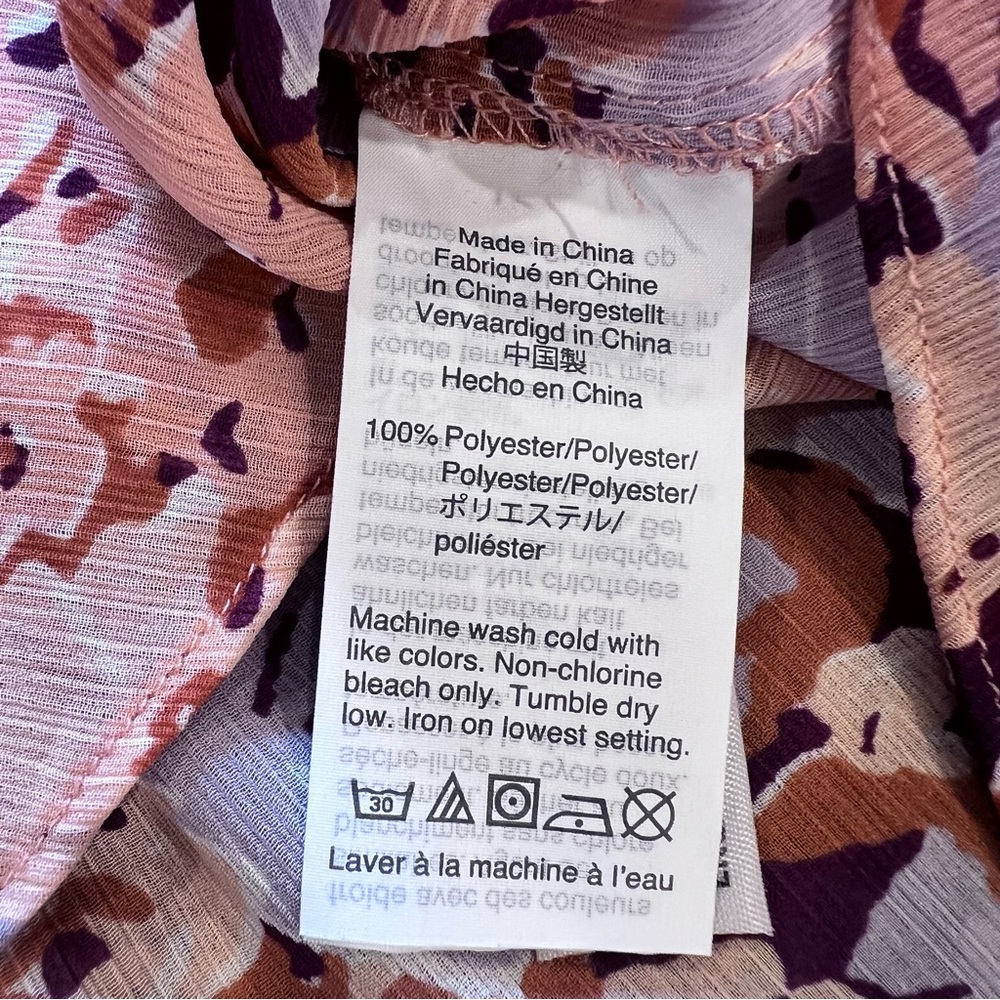 Madewell Smocked Mockneck Top in Floral Breeze Size M - Picture 11 of 12